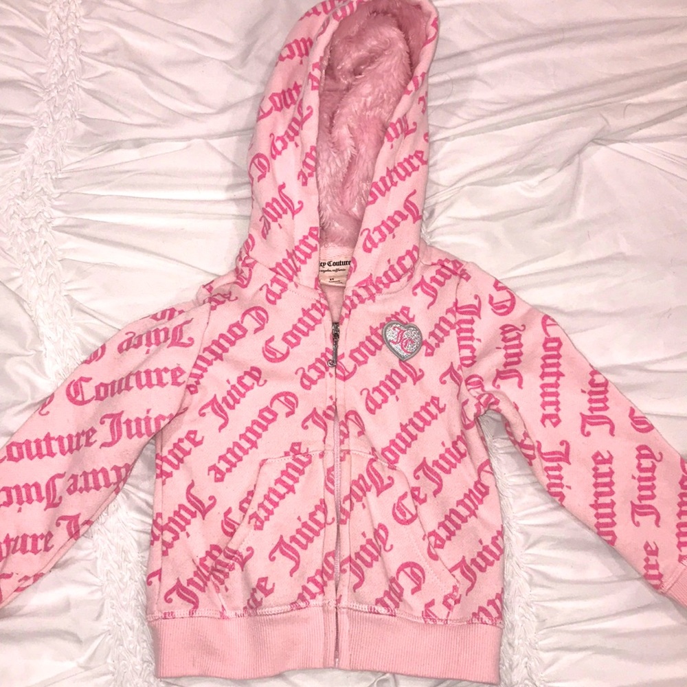 Juicy Couture Fur pink hoodie